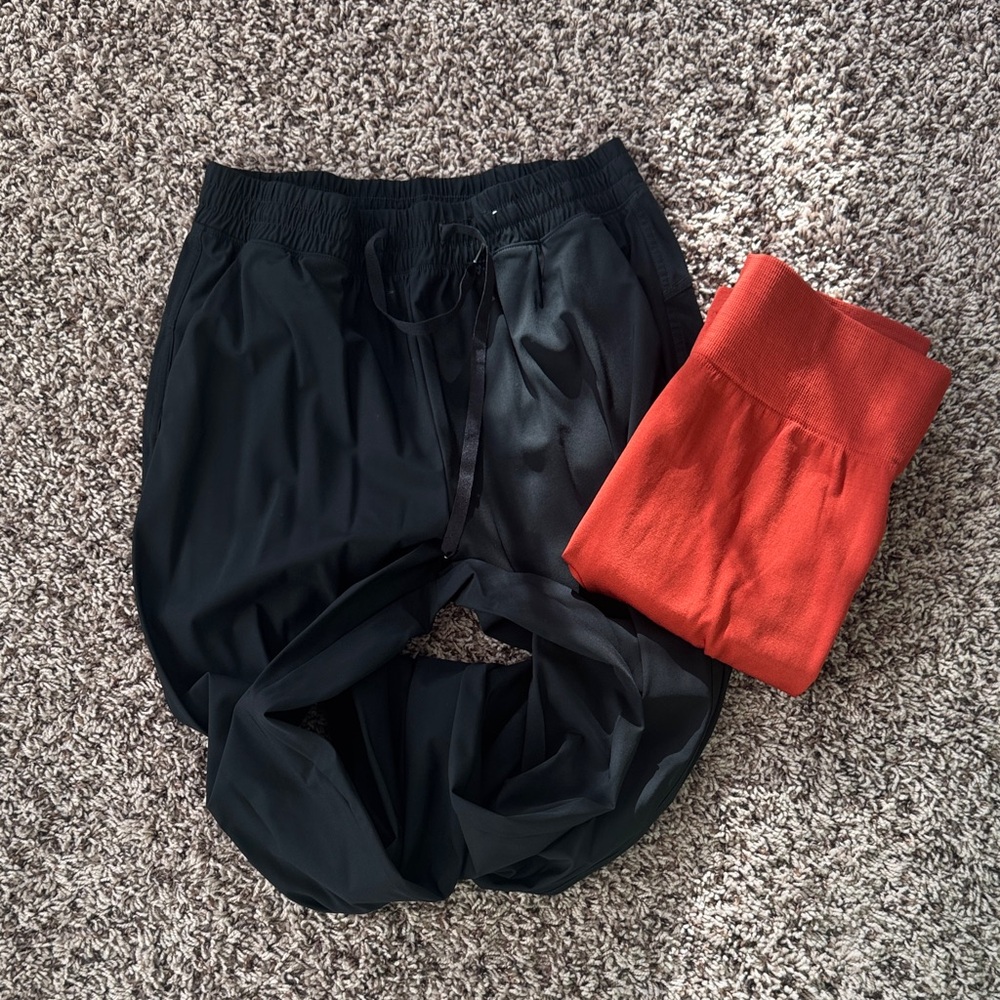 Old Navy Kids Black and Red Joggers